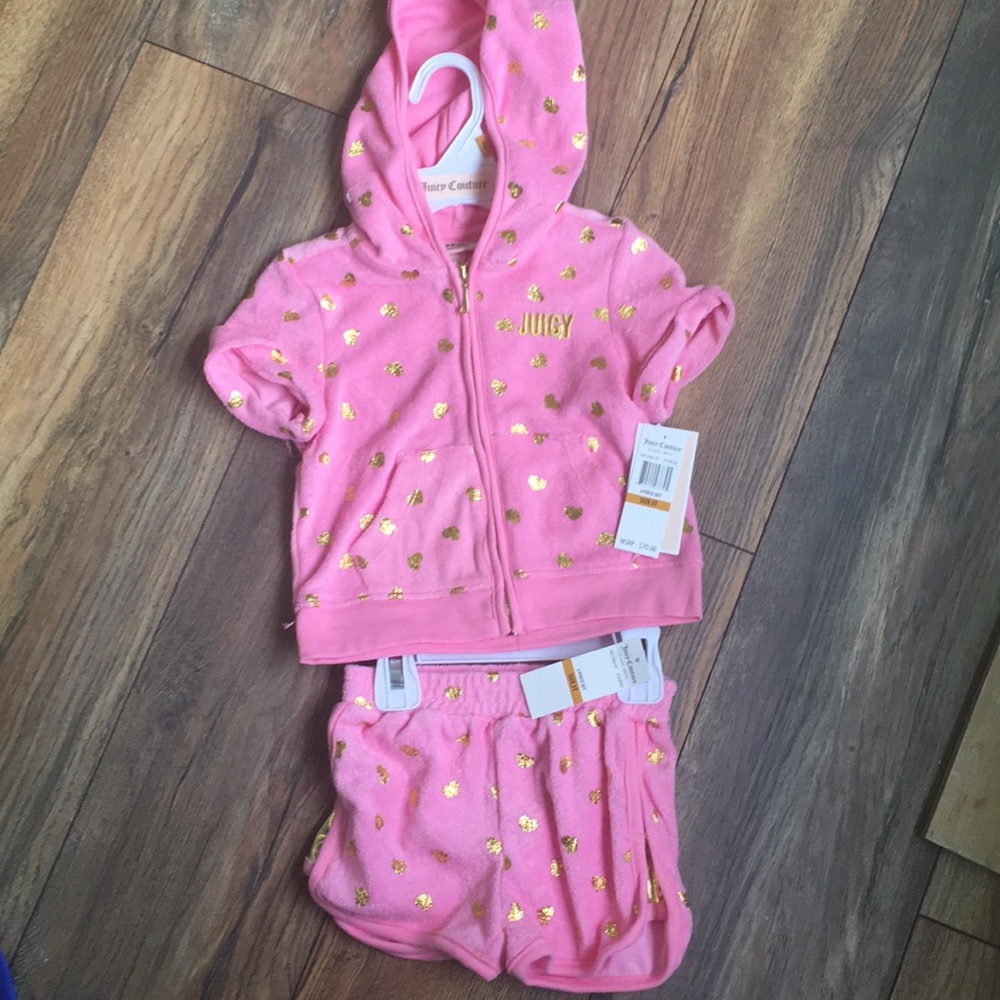 Pink and Gold Juicy Couture 2pc Set